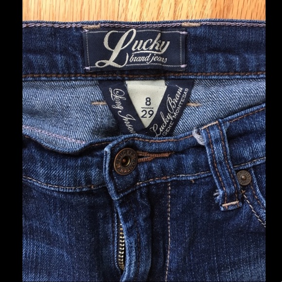 Lucky Brand Jeans with pink detail🍀 - Picture 4 of 7